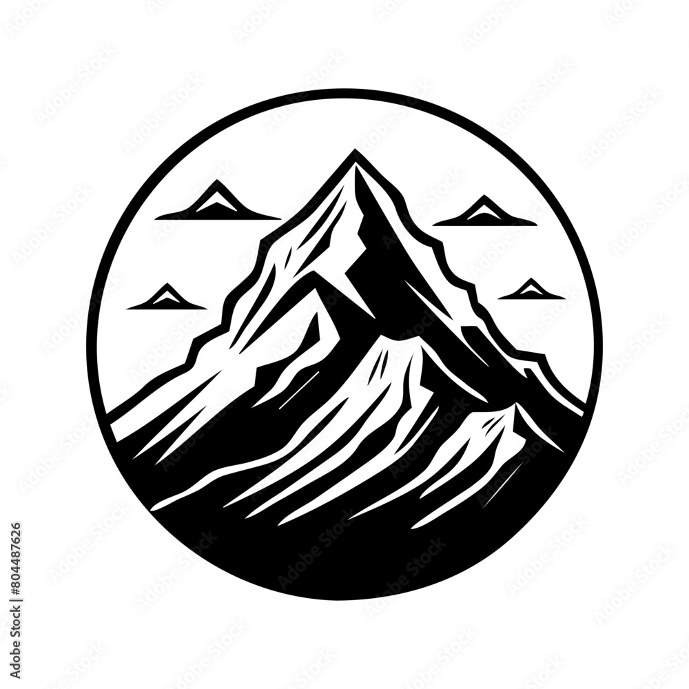 A tent is set up in the woods with a mountain in the background A tent is set up in the woods with a mountain in the background