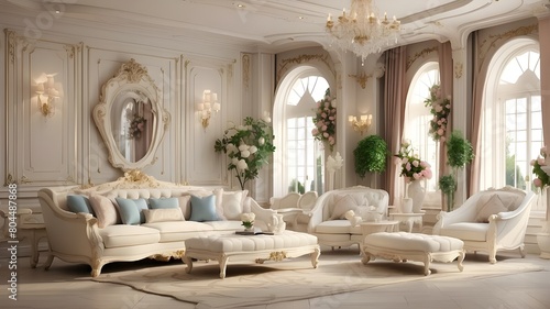 Elegant interior design for a traditional living room
