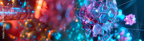 A vibrant, chaotic composition symbolizing the reactivity of hydrogen photo