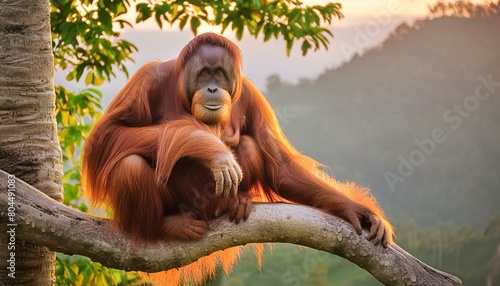 ai generative of its habitat is threatened with extinction; as a result of illegal logging for agriculture and settlements; orangutan
