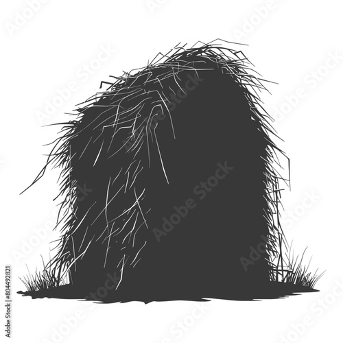 silhouette haystack full black color only