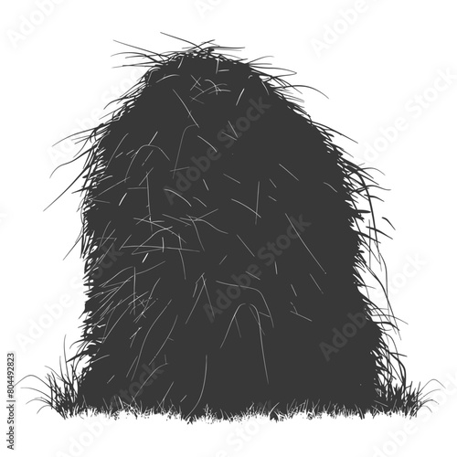 silhouette haystack full black color only