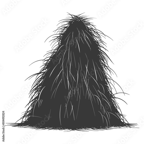 silhouette haystack full black color only