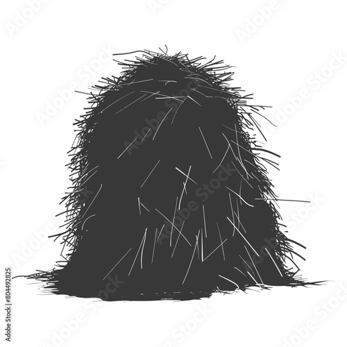 silhouette haystack full black color only