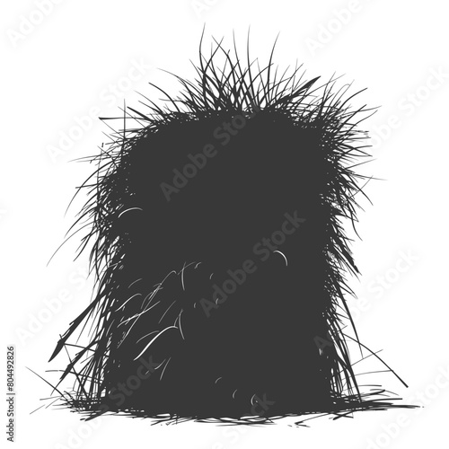 silhouette haystack full black color only