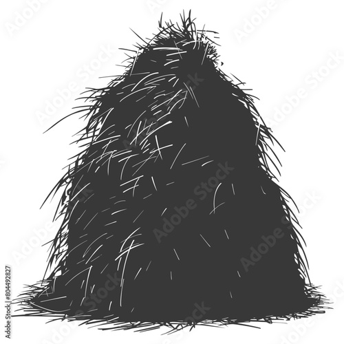 silhouette haystack full black color only