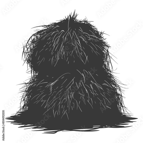 silhouette haystack full black color only