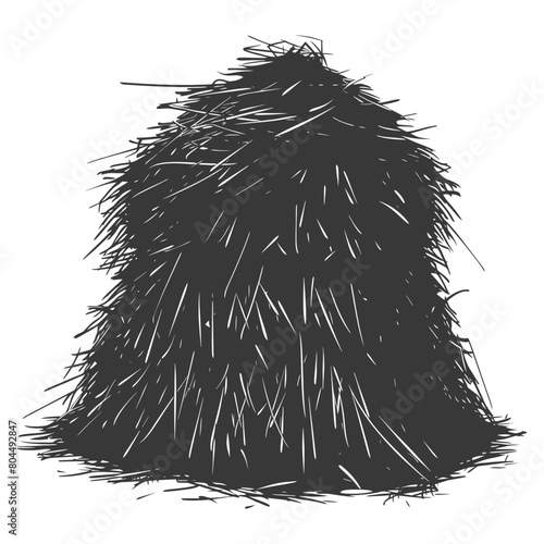 silhouette haystack full black color only