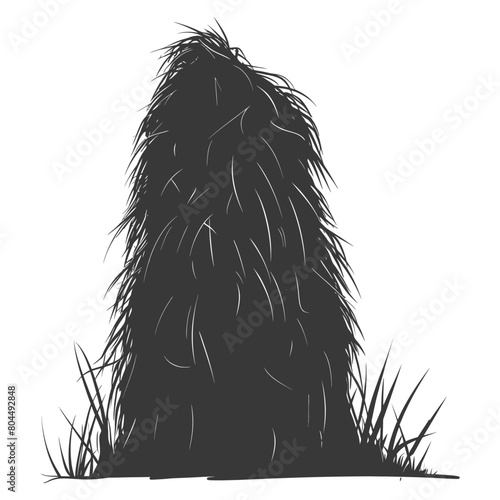 silhouette haystack full black color only