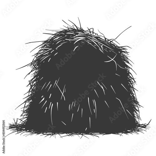 silhouette haystack full black color only