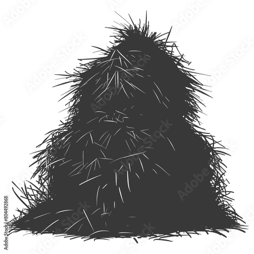 silhouette haystack full black color only