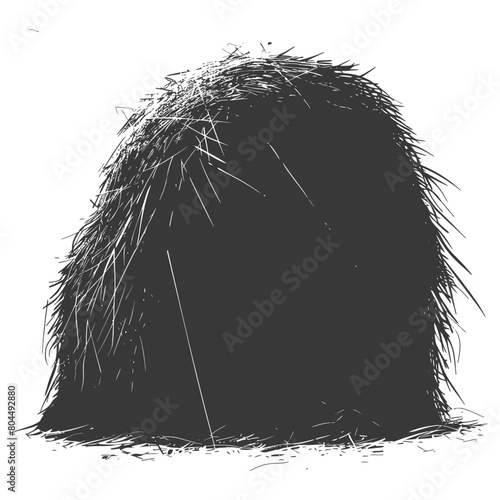 silhouette haystack full black color only