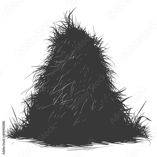 silhouette haystack full black color only