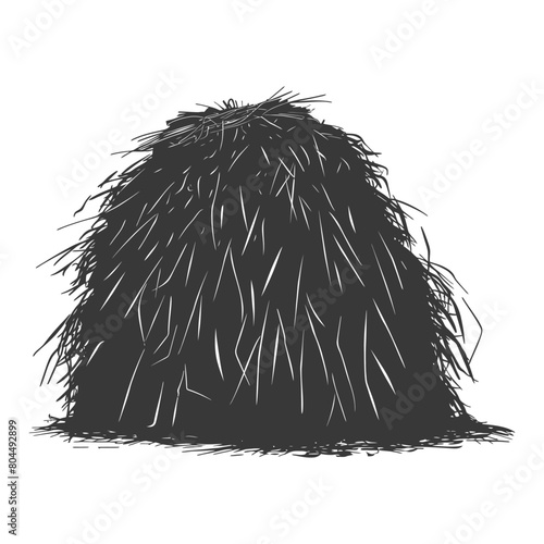 silhouette haystack full black color only