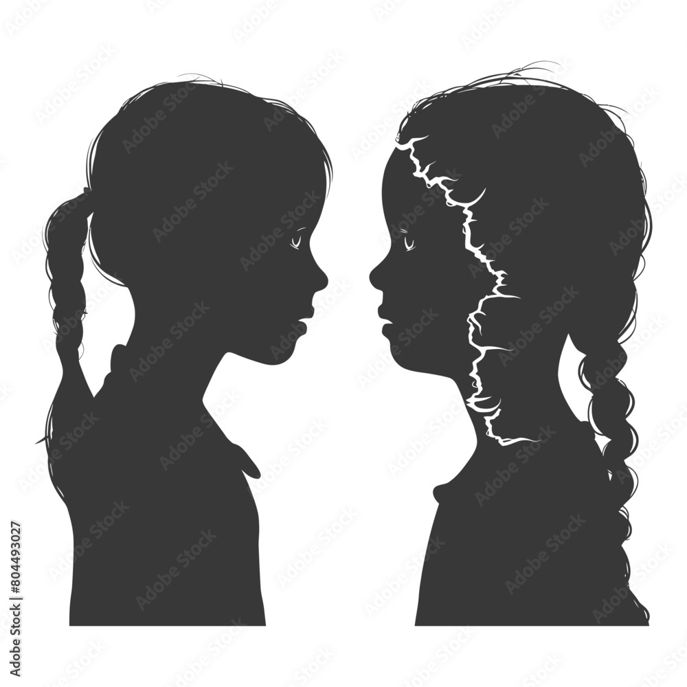 silhouette illustration about social issue gender inequality black color only silhouette illustration about social issue gender inequality black color only