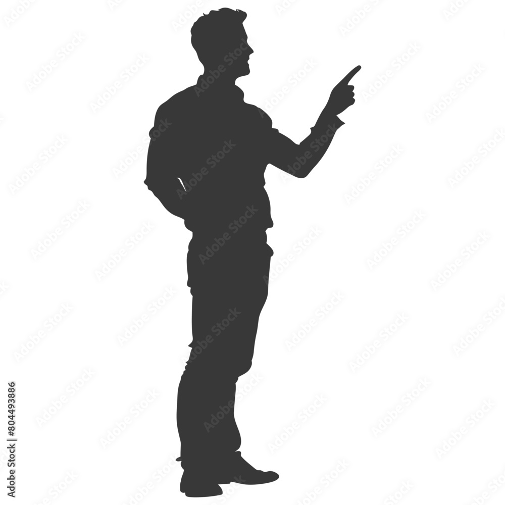 silhouette man school teacher teaching in front of the class black color only silhouette man school teacher teaching in front of the class black color only