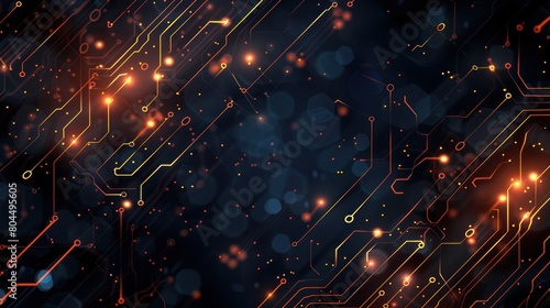 Circuit Board Technology Background.Data Transfer Design