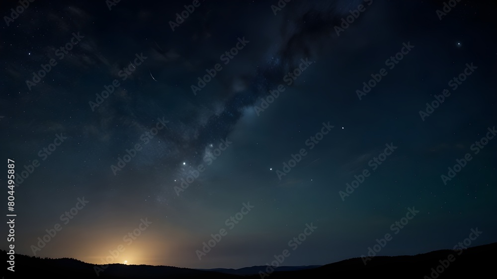 Fototapeta premium starry night sky fully with the stars Generated AI,