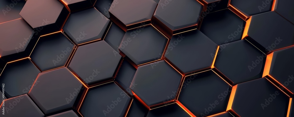 Create a 3D rendering of a futuristic honeycomb pattern Create a 3D rendering of a futuristic honeycomb pattern
