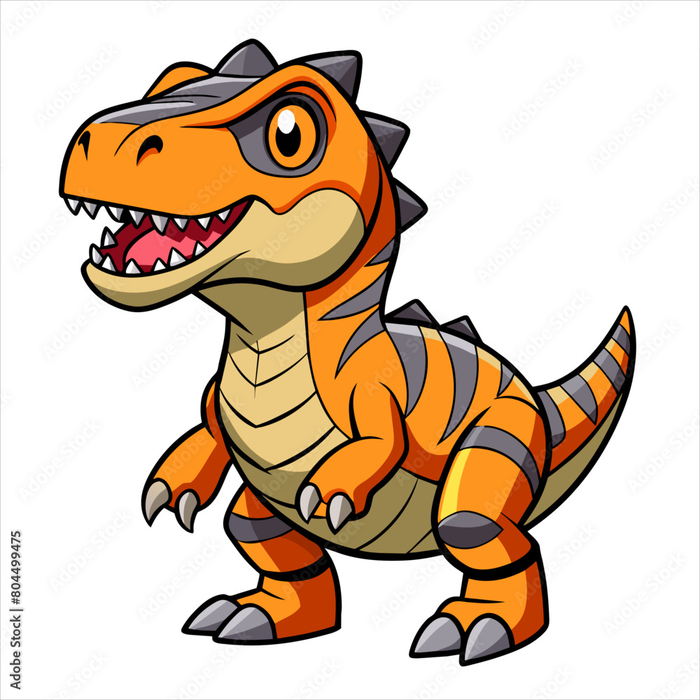 Obraz premium Cartoon Dinosaur illustration
