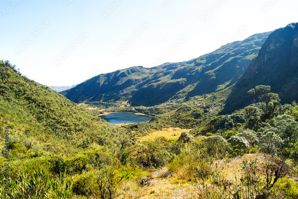 Naklejka premium Laguna el Salado Chitagá Norte de Santander Colombia