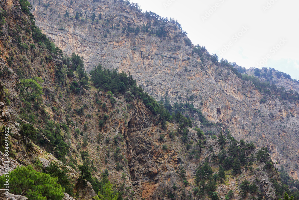 The Samaria Gorge is a National Park of Greece since 1962 on the island of Crete.