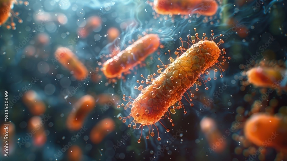 Animation of antibiotic molecules interacting with bacteria to disrupt their cell walls. Photorealistic. HD. Animation of antibiotic molecules interacting with bacteria to disrupt their cell walls. Photorealistic. HD.