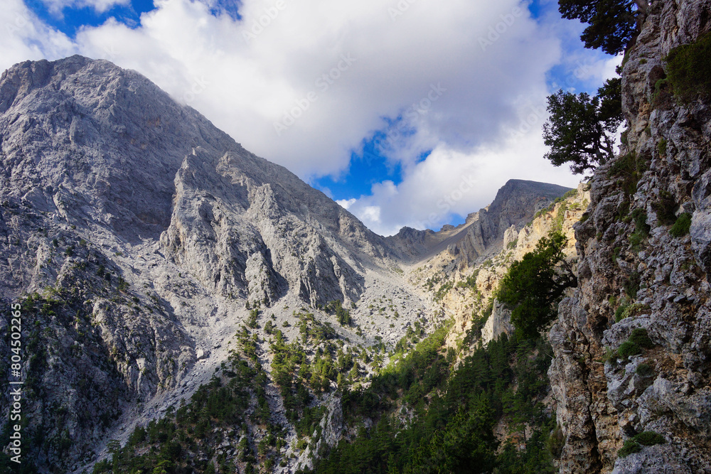 The Samaria Gorge is a National Park of Greece since 1962 on the island of Crete. The Samaria Gorge is a National Park of Greece since 1962 on the island of Crete.
