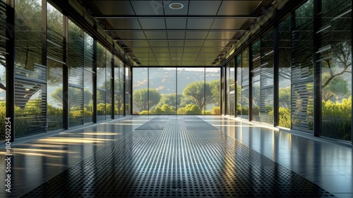 Data centers designed for low energy consumption with LEED certification. Photorealistic. HD. photo