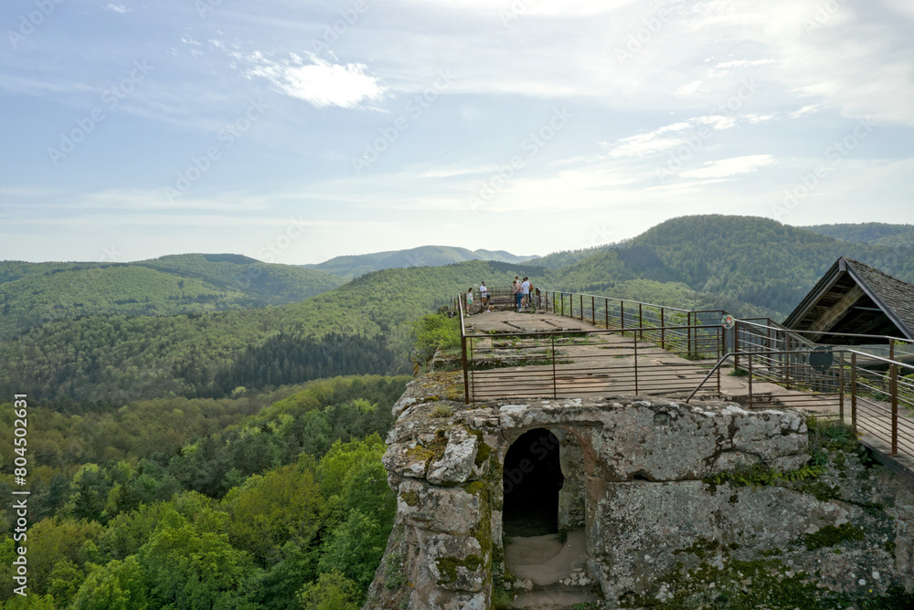 Castle Fleckenstein in the French Voges mountains