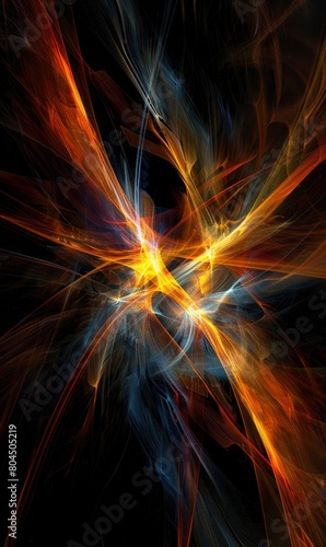 Whimsical play of light and shadow in a mesmerizing dark abstract design , Banner Image For Website