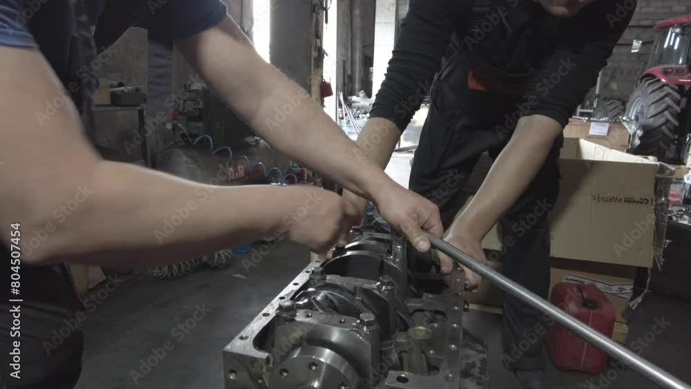 Diesel Engine Overhaul and Rebuild. Repair of the tractor engine Diesel Engine Overhaul and Rebuild. Repair of the tractor engine