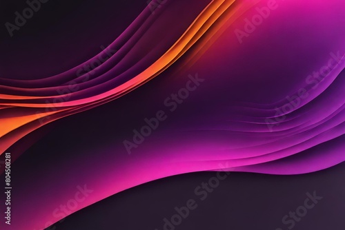 Abstract grainy gradient background purple pink orange black glowing color wave dark backdrop noise texture banner poster header design