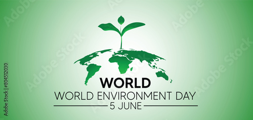 World Environment Day 5 June vector poster