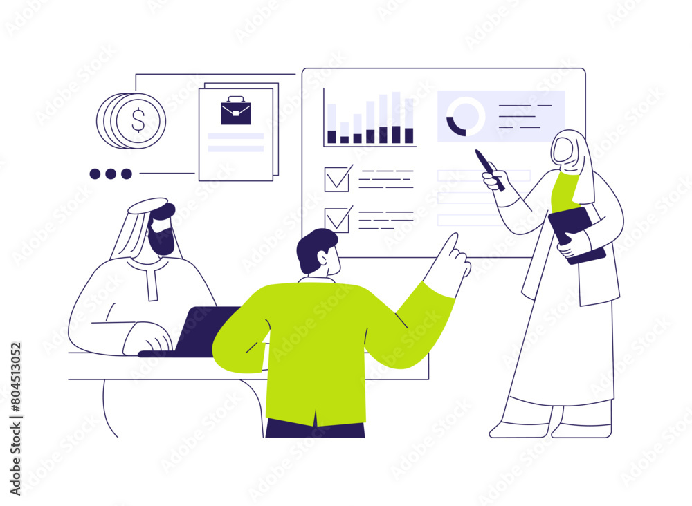 Cross-culture negotiations abstract concept vector illustration. Cross-culture negotiations abstract concept vector illustration.