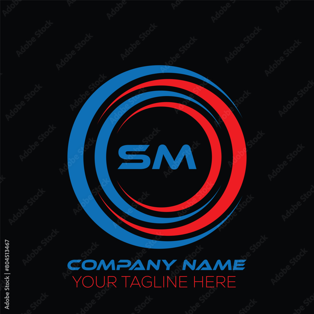 SM letter logo creative design. SM unique design. SM letter logo design on black background. SM letter logo creative design. SM unique design. SM letter logo design on black background.