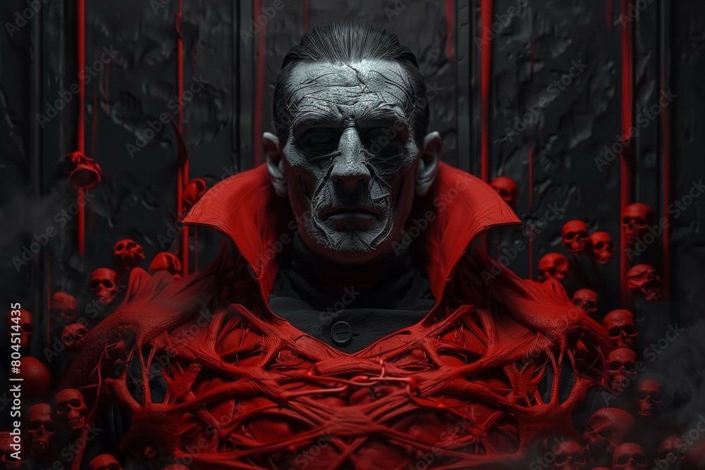 Dracula anatomy art showcases the intricate details of the creatures stitchedtogether body parts, Blender , Dracula anatomy art showcases the intricate details of the creatures stitchedtogether body parts, Blender ,