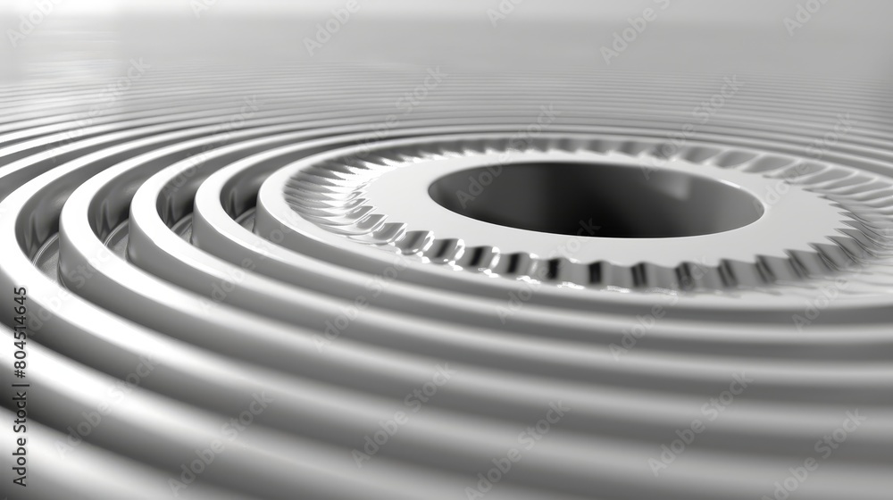 A monochrome image of a circle with a central hole A monochrome image of a circle with a central hole