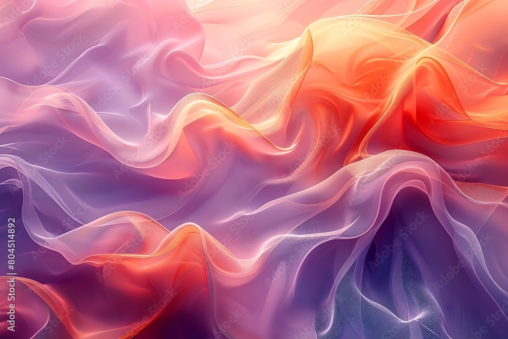 Silken Waves: A Symphony of Color and Light Silken Waves: A Symphony of Color and Light
