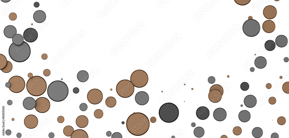 Obraz premium Radiant Revelry: Dynamic 3D Illustration of a Radiating gold Confetti Celebration