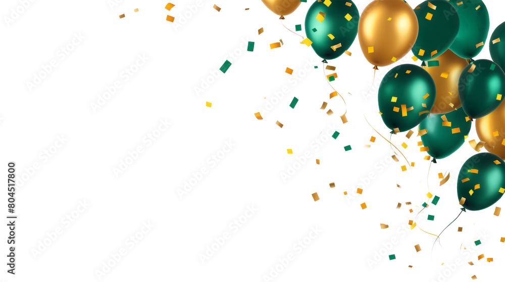 color balloons isolated on white