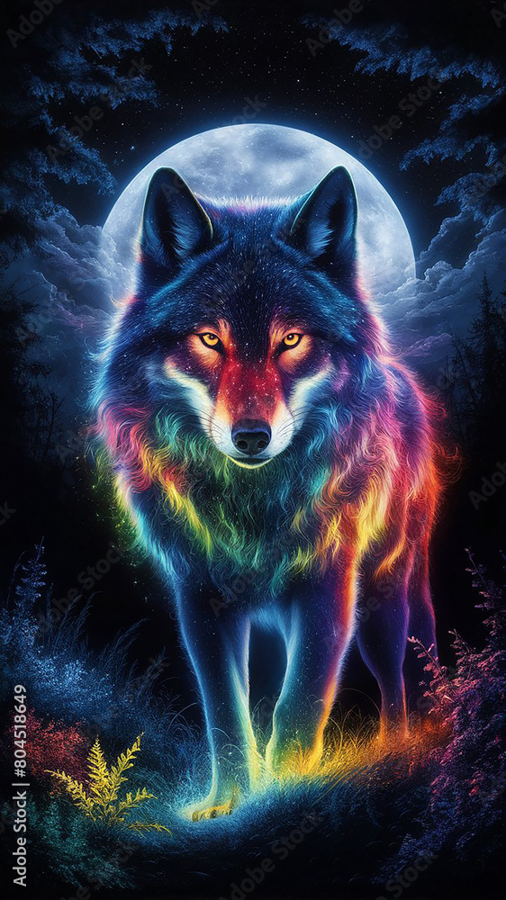 wolf in the forest wolf in the forest