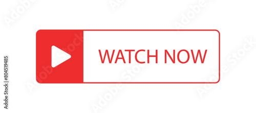 Web Design Element: Red Watch Now Button