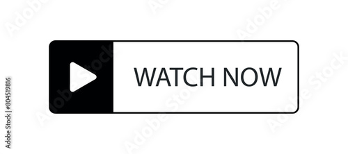Red Watch Now Button on White Background