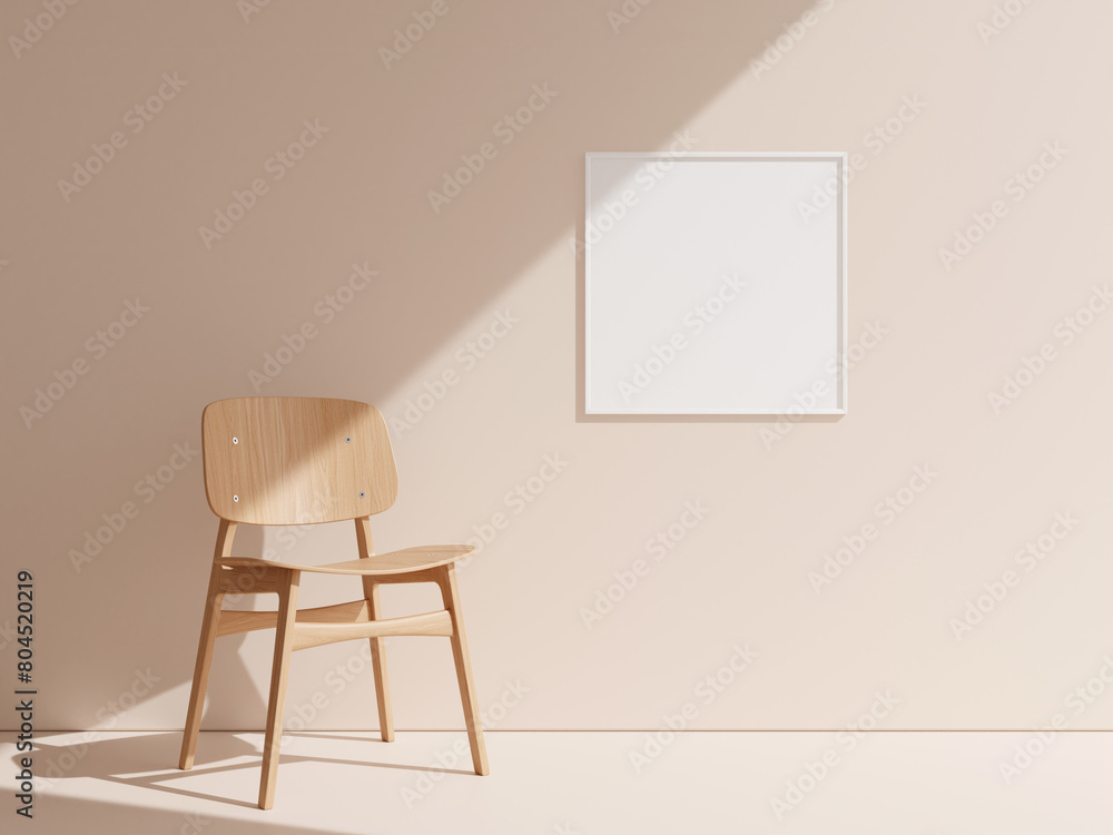 Thin frame mockup for art and quotes hanging on the wall. Thin frame mockup for art and quotes hanging on the wall.