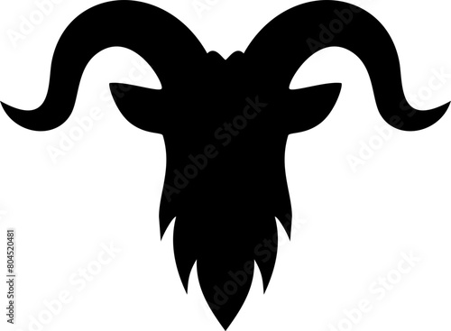 goat head logo vector