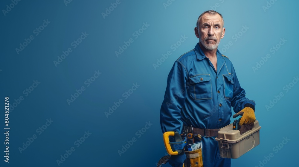 A Mature Technician with Tools