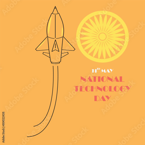11th May National technology Day vector illustration. photo