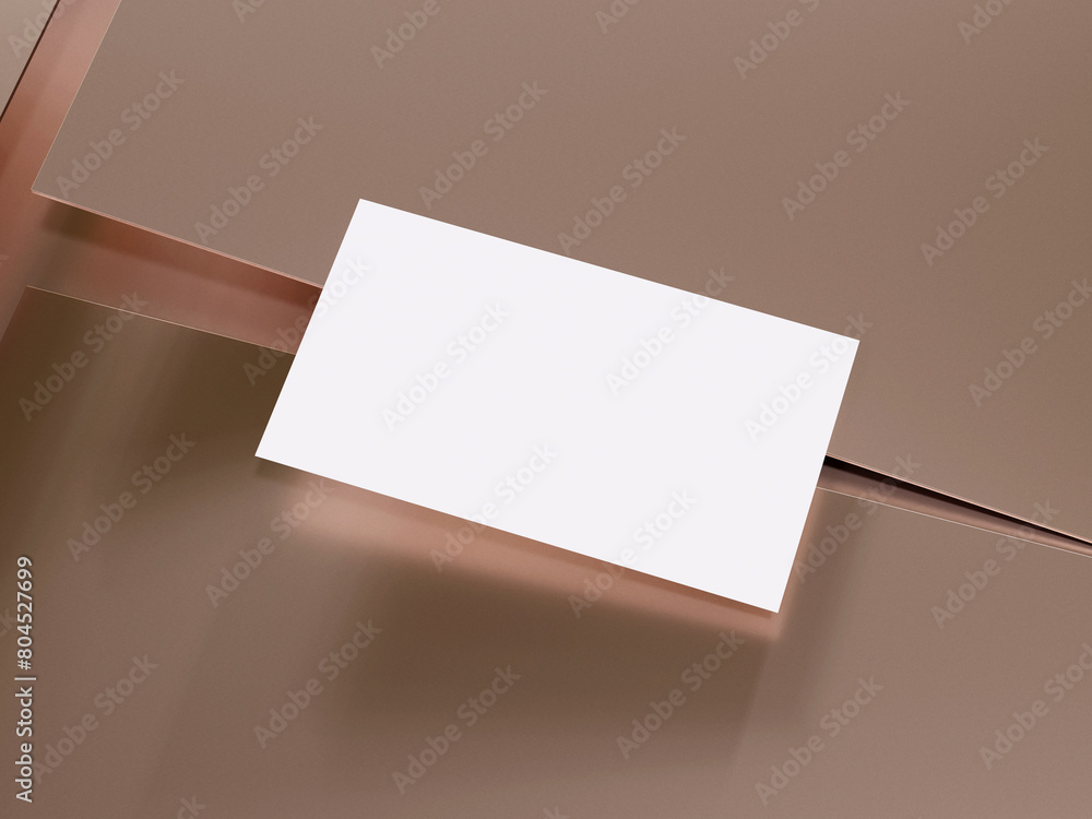 Realistic floating business branding cards template mockup with shadows. 3d rendering. Realistic floating business branding cards template mockup with shadows. 3d rendering.