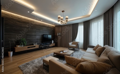 Wallpaper Mural luxury dark interior Torontodigital.ca